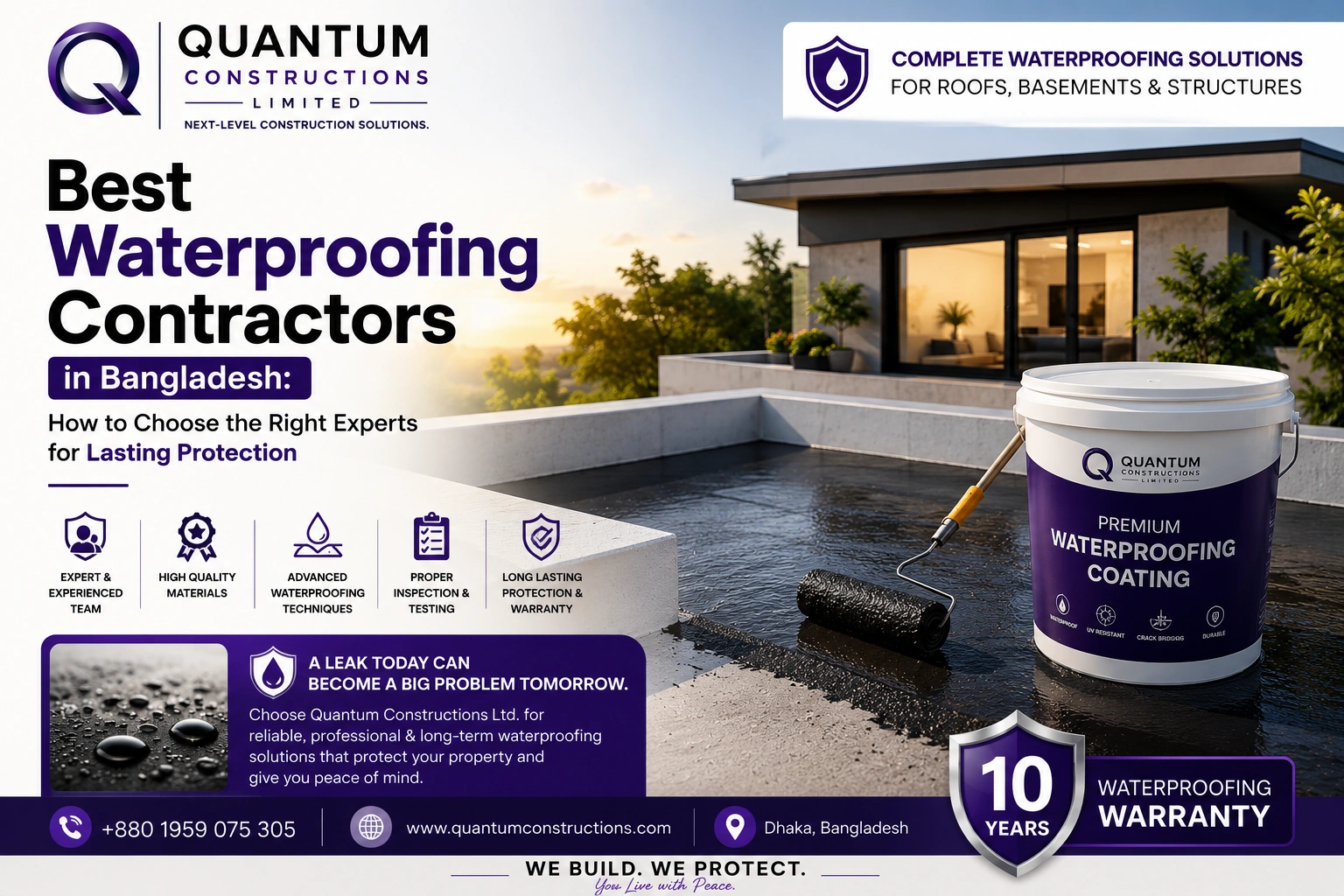 Best Waterproofing Contractors in Bangladesh How to Choose the Right Experts for Lasting Protection