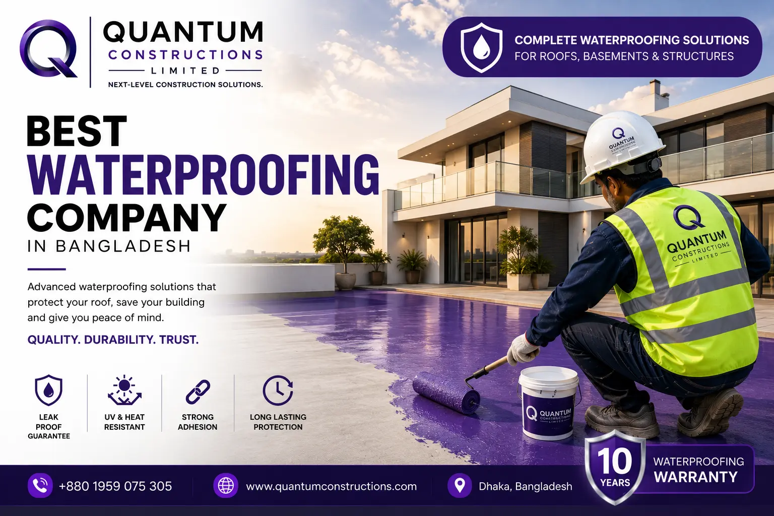 Best Waterproofing Company in Bangladesh